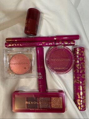 Revolution Pink Eyeshadow & Face Set NEW UNUSED NO BOXES